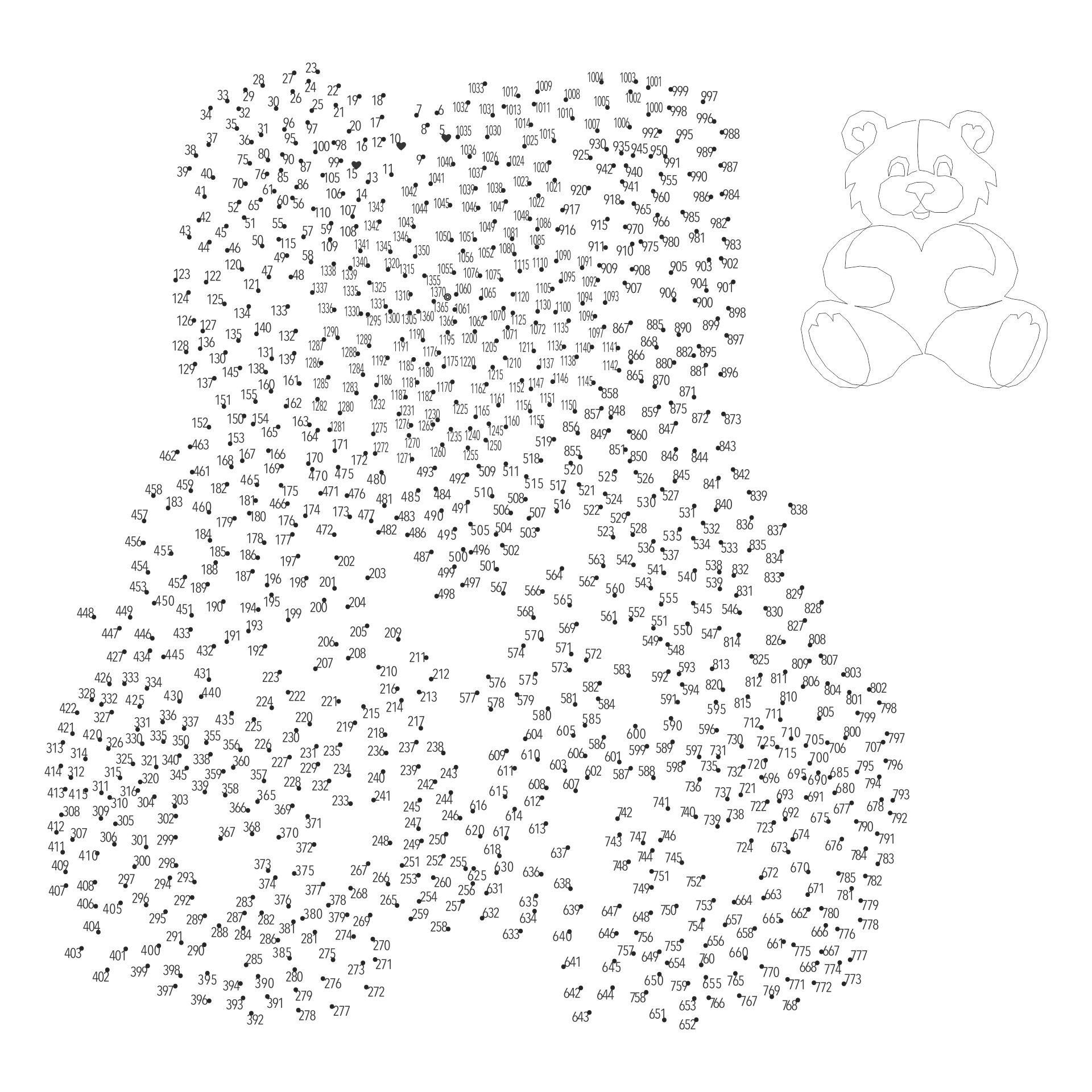 1000 Connect The Dots 10 Free PDF Printables Printablee Worksheets Library