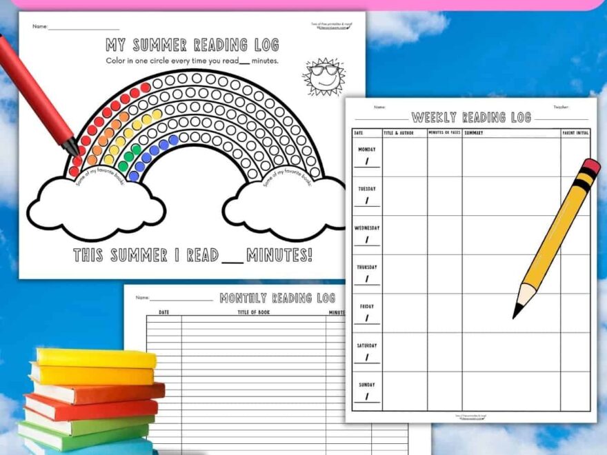 3 Free Printable Reading Log Templates Weekly Monthly Summer Literacy Learn