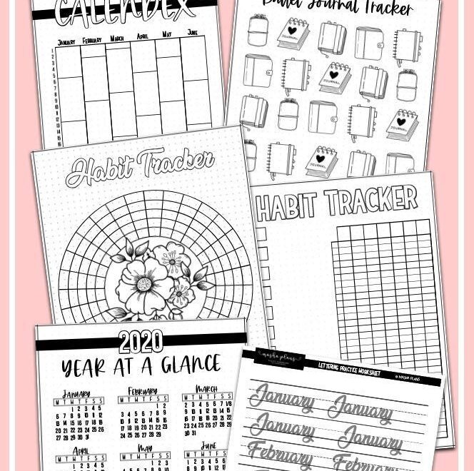 50 FREE Bullet Journal Printables