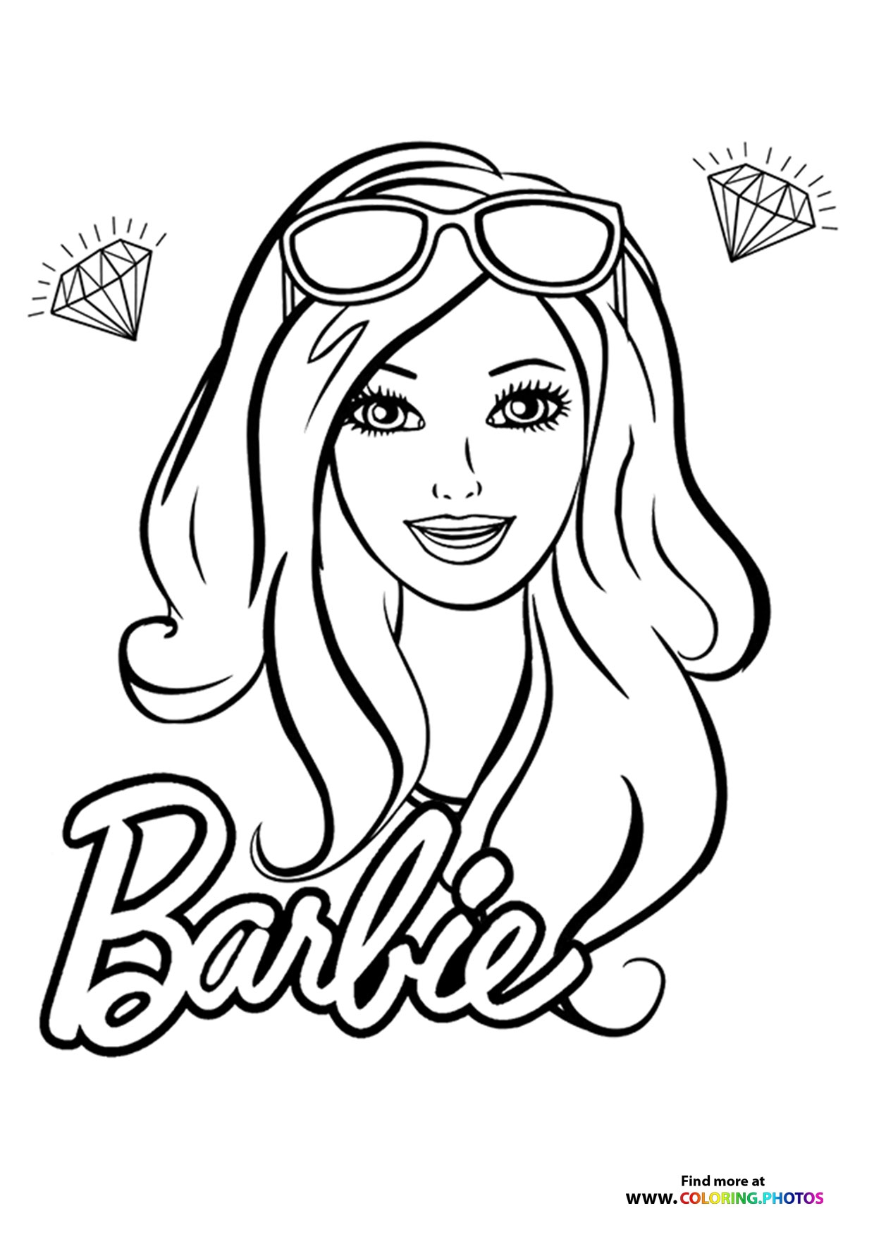 Barbie Coloring Pages Free Printable