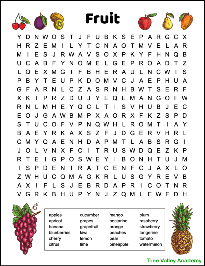 5Th Grade Free Printable Word Searches