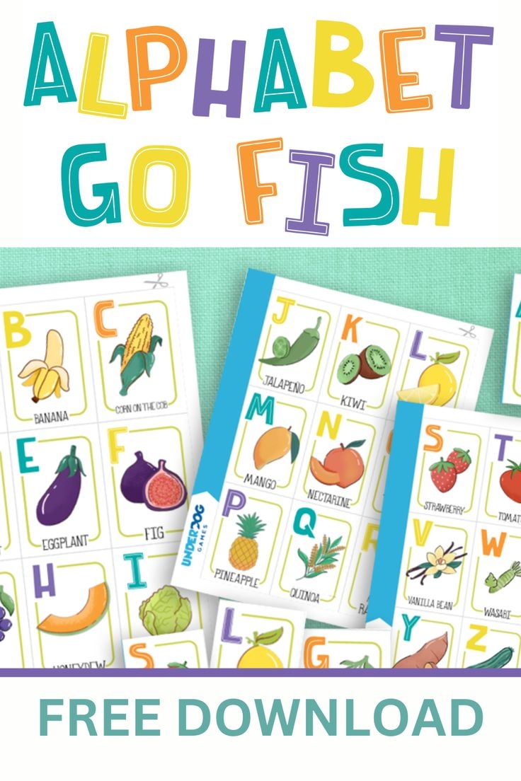 Free Alphabet Go Fish Cards