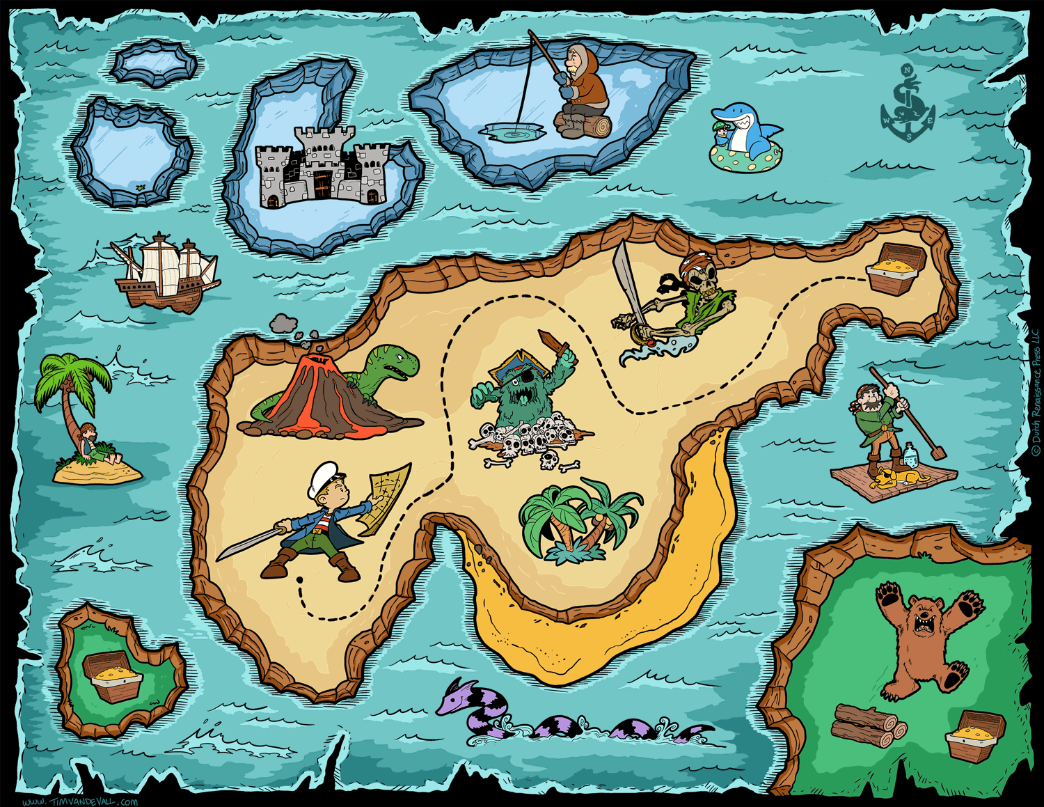 Free Printable Pirate Treasure Map