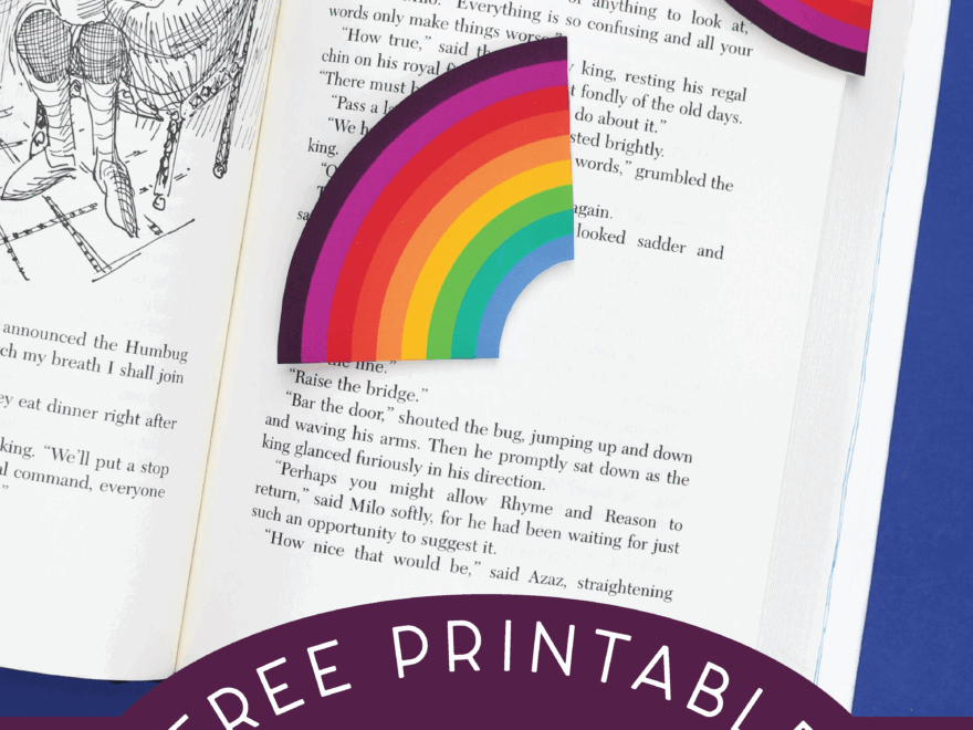 FREE PRINTABLE RAINBOW CORNER BOOKMARKS Printables Mad In Crafts