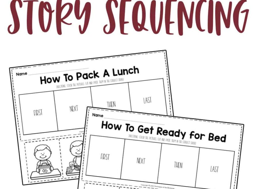 Free Printable Story Sequencing Worksheets The Keeper Of The Memories
