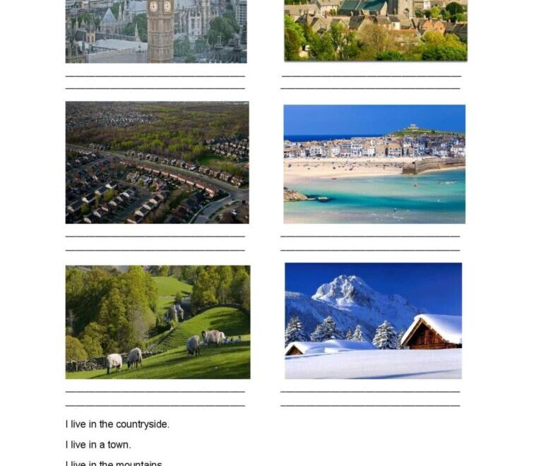 I Live Picture Description English ESL Worksheets Pdf Doc