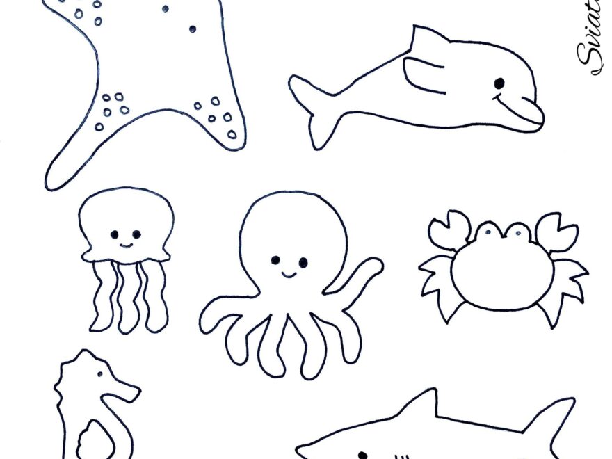 Ocean Animals Sea Animals Template