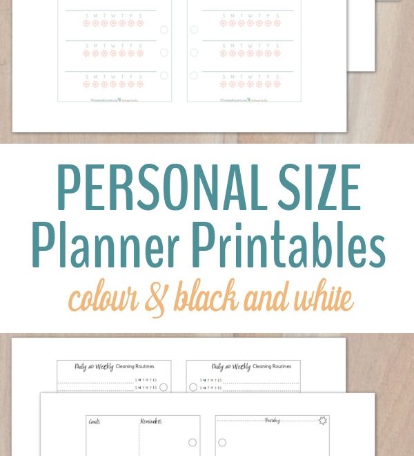 Personal Size Planner Printables Scattered Squirrel