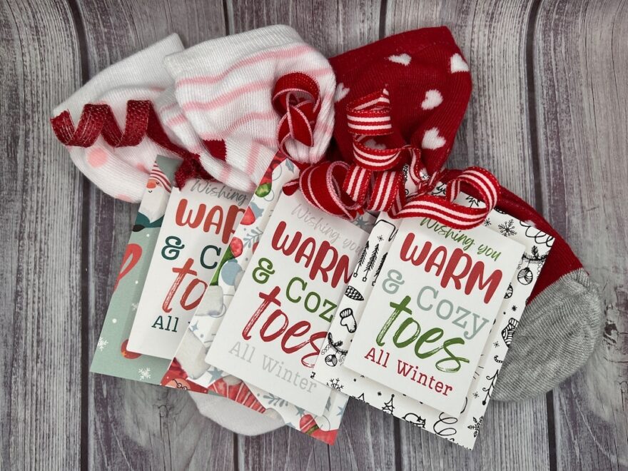 PRINTABLE Holiday SOCK Tags For Coworkers Neighbors And Friends Wishing You Warm And Cozy Toes All Winter Etsy