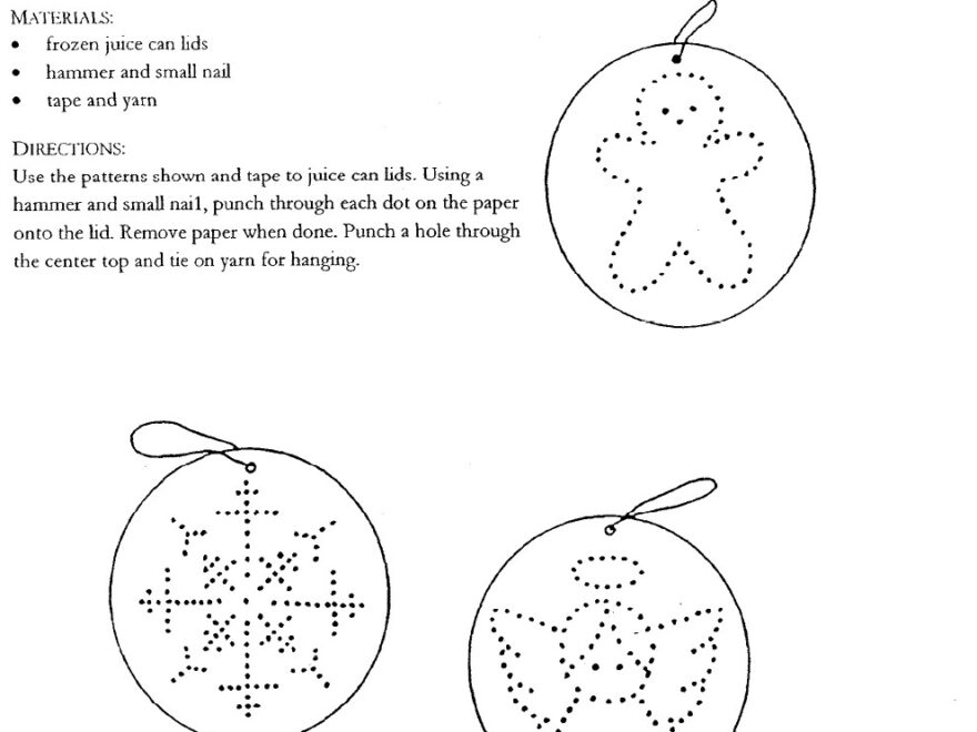 Tin Punch Ornaments Files And Ideas For Cub Scouts Retired Scouter